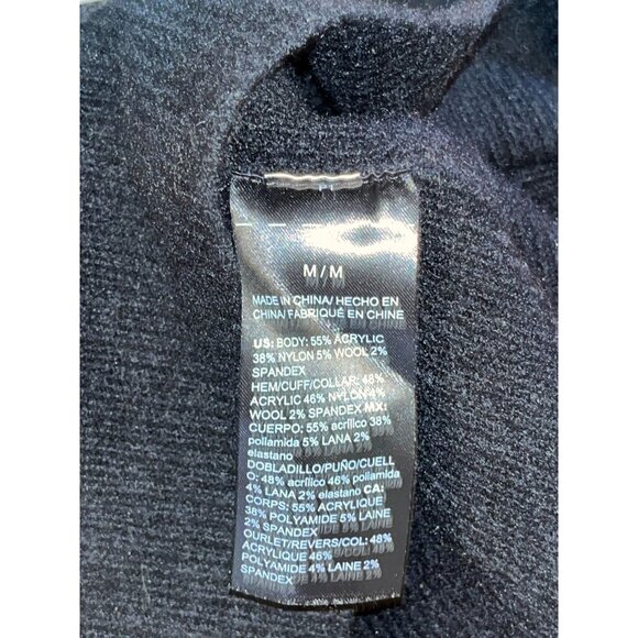 NWT White House Black Market Cowl Neck Tunic Sweater Black Size Medium - Picture 11 of 12